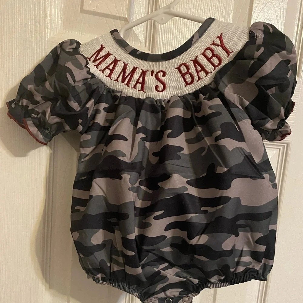 New Smocked Mama’s Baby Romper
